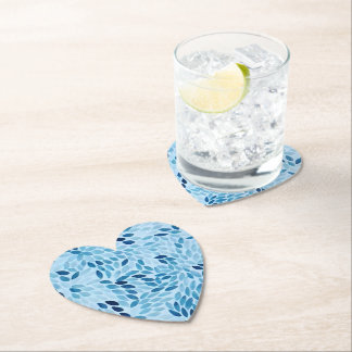 Dessous-de-verre En Papier Corbeille en papier en forme de cœur à pétales en 