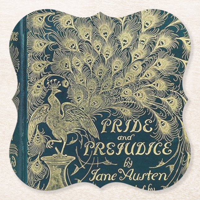 Dessous-de-verre En Papier Coussin de la fierté et du préjudice (Devant)