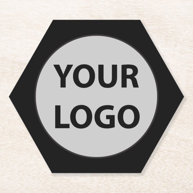 Dessous-de-verre En Papier Créer votre propre logo d'entreprise (Devant)