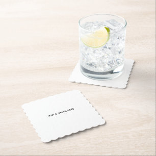 Dessous-de-verre En Papier Créez votre propre blanc