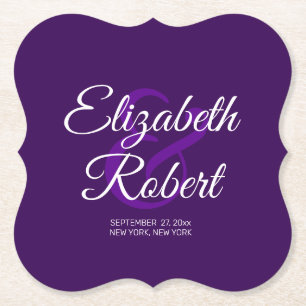 Dessous-de-verre En Papier Créez votre propre nom de chambre d'épouses de mar