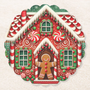 Dessous-de-verre En Papier Cute, blonde, pain d'épice homme & maison