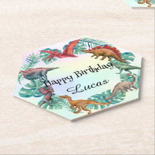 Dessous-de-verre En Papier Cute dinosaur jungle anniversaire de enfant de l'é