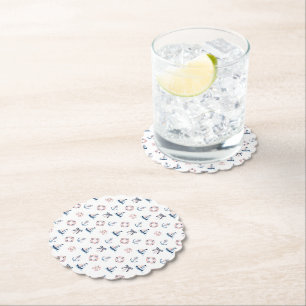 Dessous-de-verre En Papier Cute Nautique et Coquette Infusion!