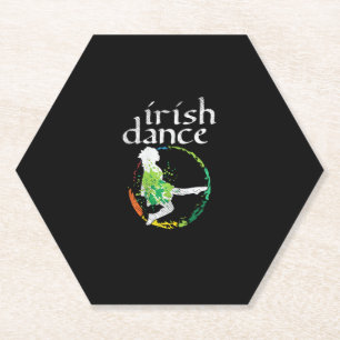 Dessous-de-verre En Papier Danse irlandaise filles couleurs Jour de la Saint