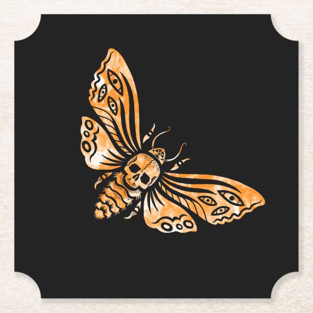 Dessous-de-verre En Papier Death's Head Moth  (Devant)