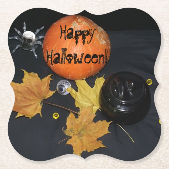 Dessous-de-verre En Papier Décor Halloween (Devant)
