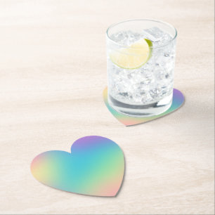 Dessous-de-verre En Papier Dégradé arc-en-ciel magnifique