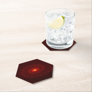 Dessous-de-verre En Papier Dégradé de l'éperlan rouge de feu