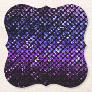 Dessous-de-verre En Papier Dessous de verre Bling en cristal pourpre Strass