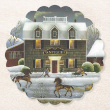 Dessous de verre d'hiver de Cape Cod