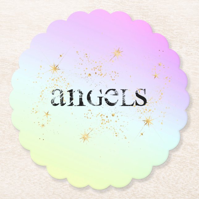 Dessous-de-verre En Papier *~* DESSOUS DE VERRE D'INTENTION - ANGES. Parties  (Devant)