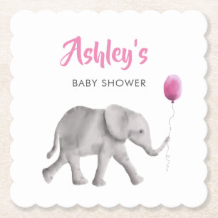 Dessous-de-verre En Papier Dessous de verre en papier Baby shower à ballon à 