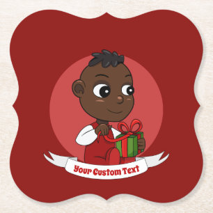 Dessous-de-verre En Papier Dessous de verre en papier pour bébé Noël mignon