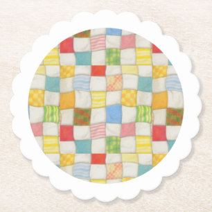 Dessous-de-verre En Papier Dessous de verre en papier rond à croûte à croûte 