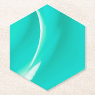 Dessous-de-verre En Papier Dessous de verre en papier vert mer éclatant
