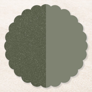 Dessous-de-verre En Papier Dessous de verre en papier vert mousse bicolore – 