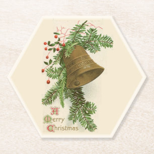 Dessous-de-verre En Papier Dessous de verre en papier Vintage Christmas Bell