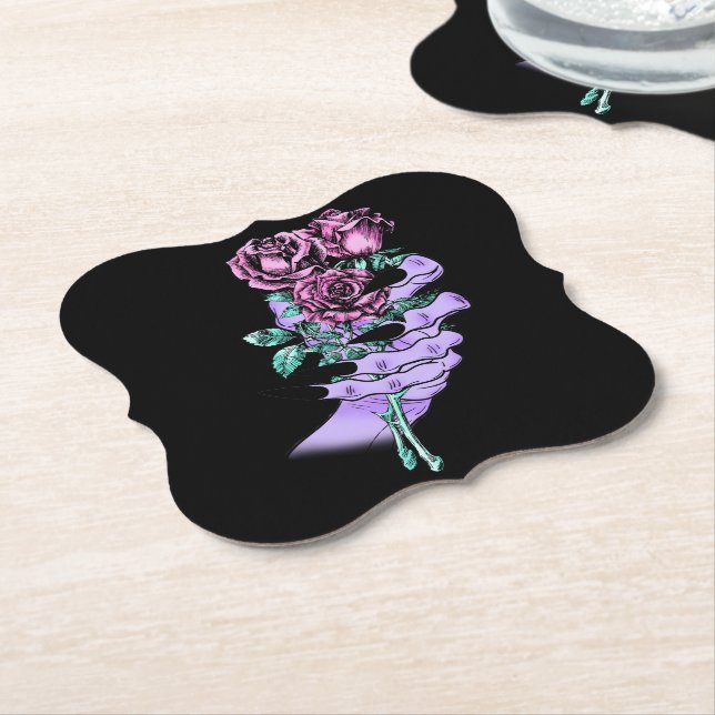 Dessous-de-verre En Papier Dessous de verre gothiques Bouquet (Incliné)