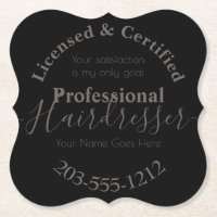 dessous de verre HAMbWG de publicité pour coiffeur