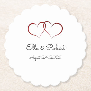 Dessous-de-verre En Papier Dessous de verre papier du mariage