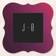 Dessous de verre papier minimaliste Berry