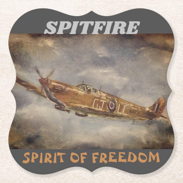 Dessous-de-verre En Papier Dessous de verre papier Spitfire (Devant)