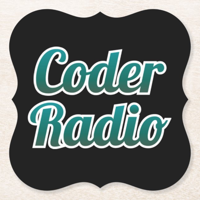 Dessous-de-verre En Papier Dessous de verre par radio de codeur (Devant)