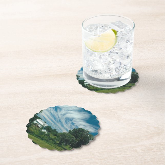 Dessous-de-verre En Papier Dessous de verre paysager (En situation)