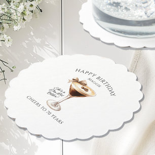 Dessous-de-verre En Papier Dessous de verre personnalisé 70e anniversaire Esp