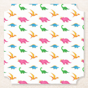 DESSOUS-DE-VERRE EN PAPIER DINOSAURS