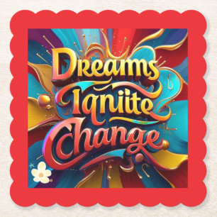 Dessous-de-verre En Papier "Donner du pouvoir aux rêves"