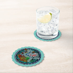 Dessous-de-verre En Papier Dragon celtique