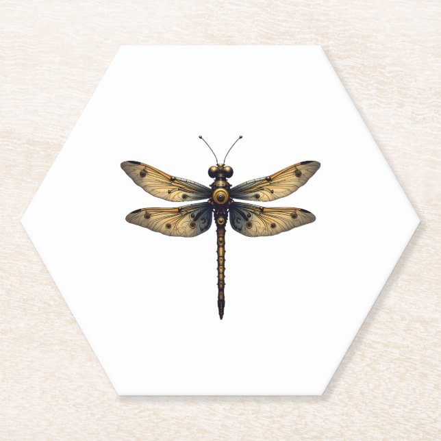 Dessous-de-verre En Papier Dragonfly Animal Art Graphic Dragonfly (3) (Devant)
