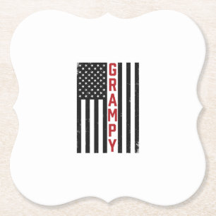 Dessous-de-verre En Papier Drapeau américain vintage vector design patriotiqu