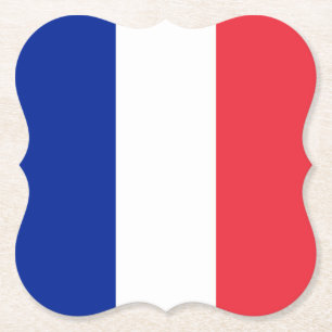 Dessous-de-verre En Papier Drapeau français