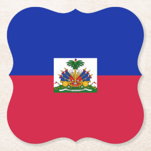 Dessous-de-verre En Papier Drapeau Haïti (Haïti)