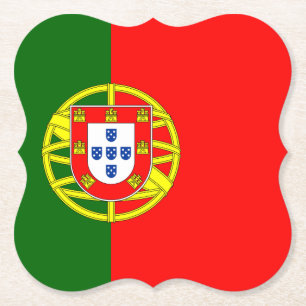 Dessous-de-verre En Papier Drapeau portugais