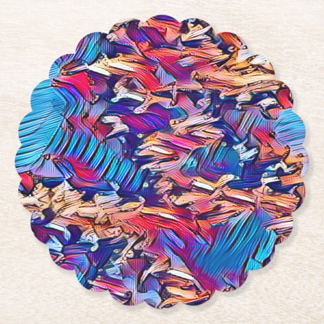 DESSOUS-DE-VERRE EN PAPIER EAU DE FLUX (Devant)