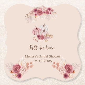 Dessous-de-verre En Papier Elegant Fall In Love Boho Bridal Shower