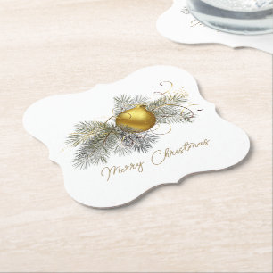 Dessous-de-verre En Papier Élégant ornement d'arbre de Noël