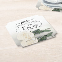 Élégante Rose blanche ne prenez pas mon Mariage de