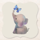 Éléphant avec papillon