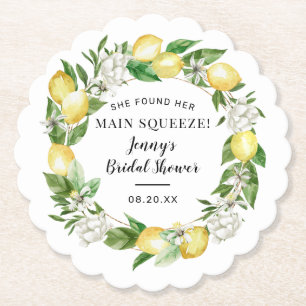 Dessous-de-verre En Papier Elle a trouvé son Lemon Bridal Shower préféré