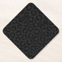 Empreinte de léopard noir minimal moderne