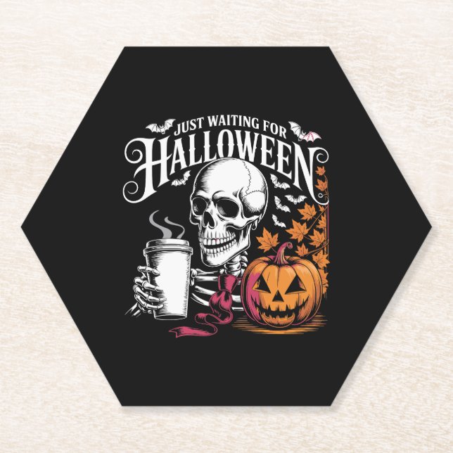Dessous-de-verre En Papier En Attente D'Halloween (Devant)