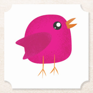 Dessous-de-verre En Papier Enfants mignonette birdy