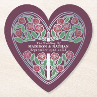 Épée de mariage florale royale médiévale mauve arg