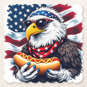 Dessous-de-verre En Papier Étoiles, bandes et piqûres