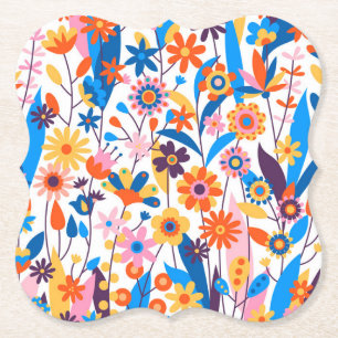 Dessous-de-verre En Papier Exotique multicolore Floral Arrière - plan-32939